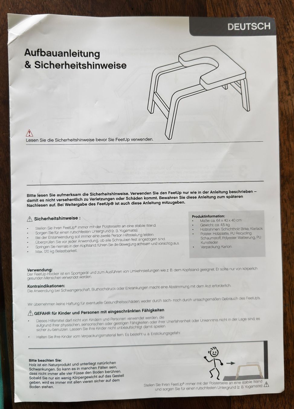 Hometrainer: Feet up Trainer mit Poster – Nuovo (secondo la descrizione) da Winterthur venduto da pinkorange07 4