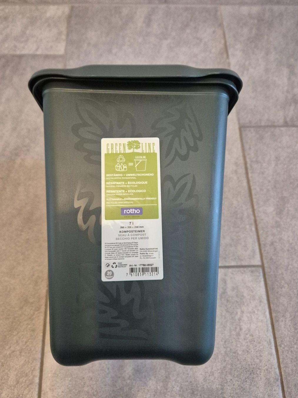 Rotho Cestini per rifiuti: Rotho Kompost-Eimer Greenline 7 l – Nuovo (secondo la descrizione) da Abtwil SG venduto da Delfine5 3
