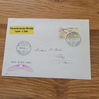 Luftpost Brief 1949 St Gallen Lugano VD