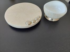 Servierplatte drehbar / Drehteller mit Schüssel