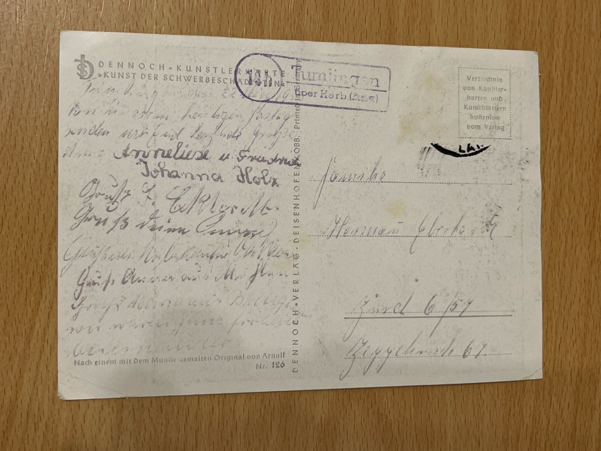 Ansichtskarten: Antike Osterkarte, Hasenmotiv, Rarität, ca. 1957, Top! – Gebraucht aus Hinwil von Chuan2 1