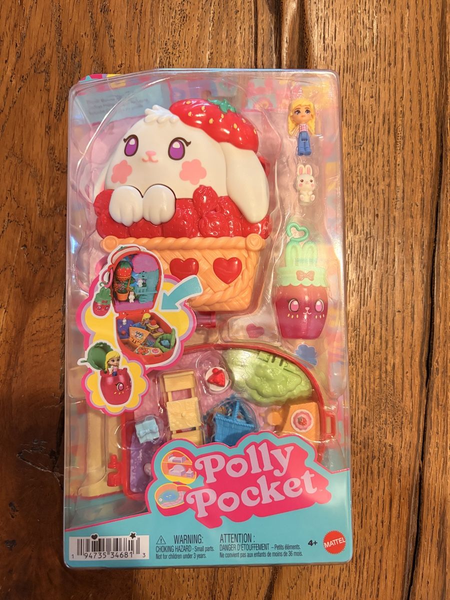 Polly Pocket Giocattoli: Polly Pocket Erdbeer Häschen NEU – Nuovo e nell'imballaggio originale da Wangen b. Olten venduto da na_wal