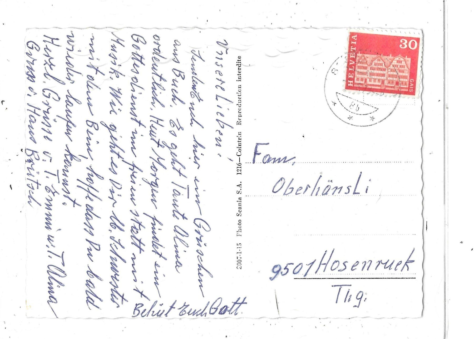 Cartoline postali: TG Buch ? Wo? – Usato da Schocherswil venduto da Wilare 1