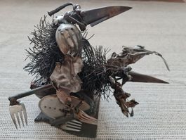 Francois Steinauer, Skulptur, verschiedene Metalle, signiert