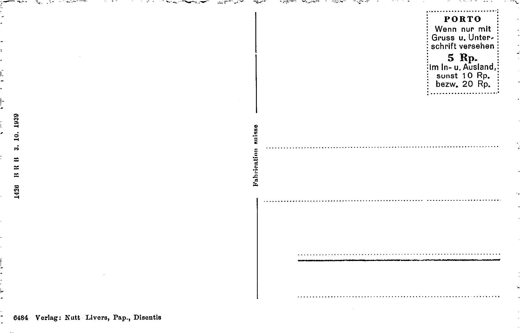 Cartoline postali: Disentis – Usato da Ottikon b.Kemptth. venduto da Neptun1974 1