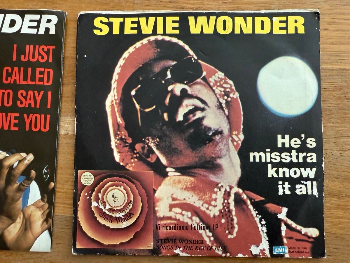 Dischi in vinile: Stevie Wonder - 2 Single Schallplatten – Usato da Goldach venduto da Messerguru 2