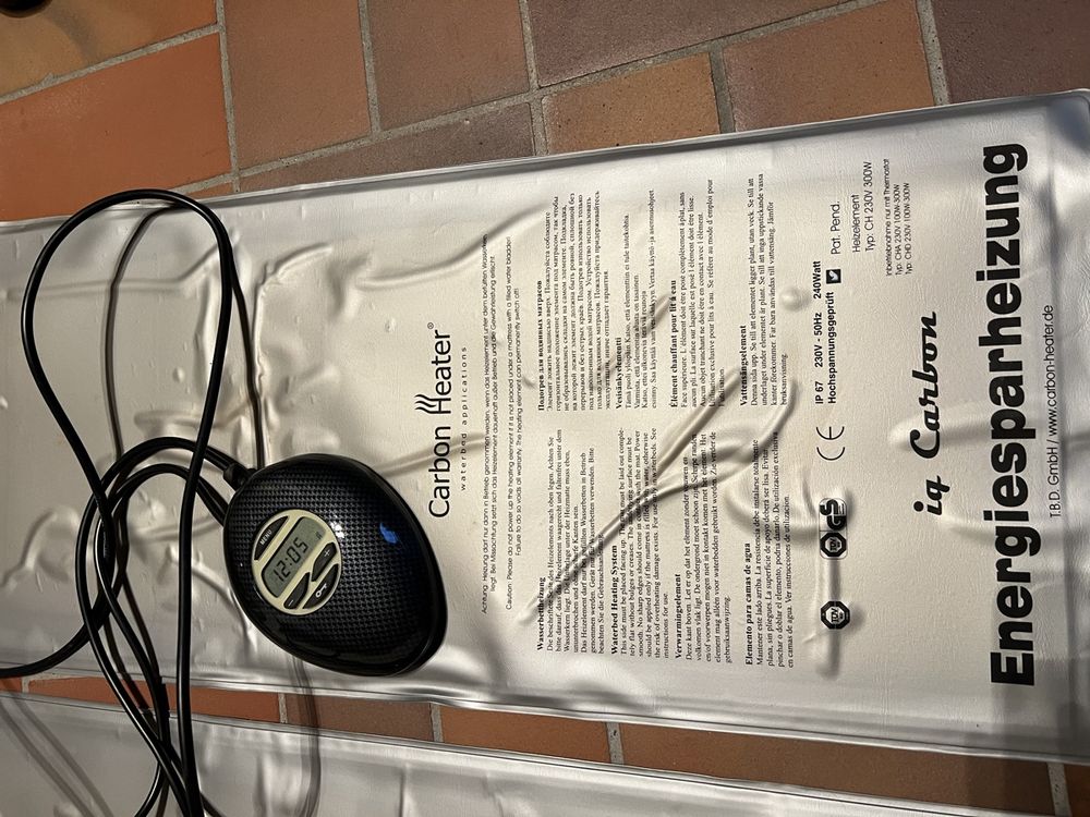 IQ Carbon Digital Wasserbettheizung – 320 Watt, Intelligentes Solo-System Mit Netzfreischaltung