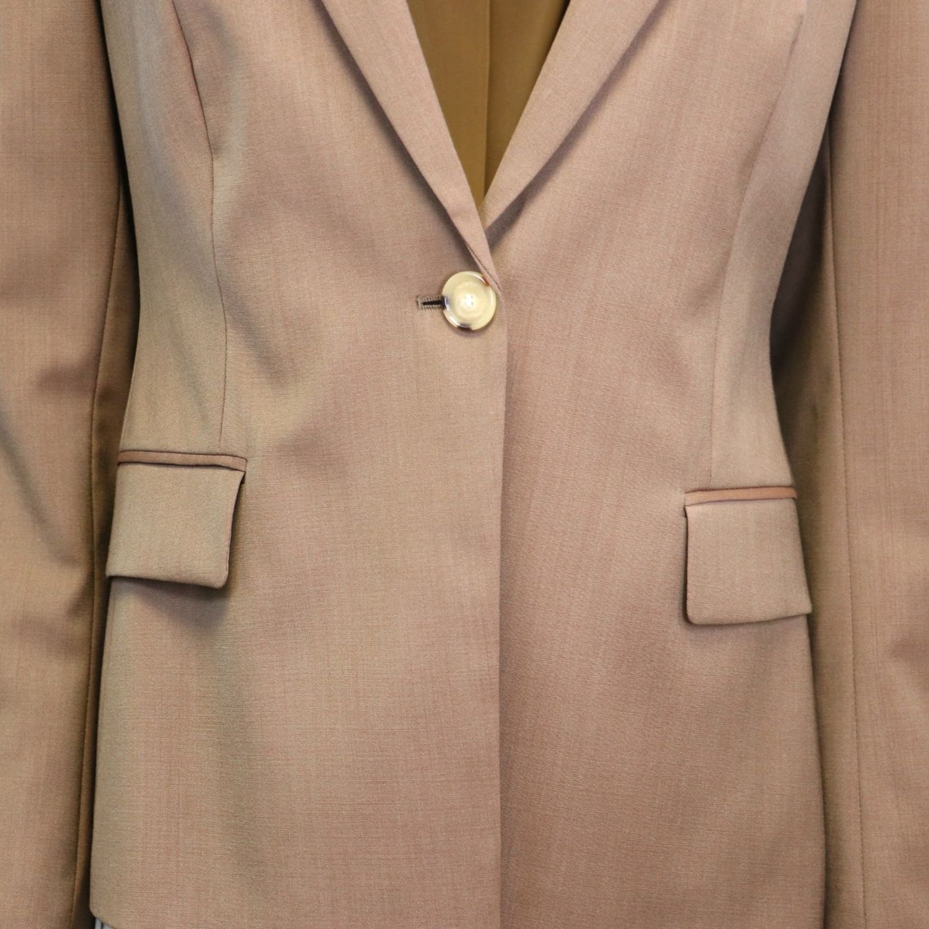 Hugo Boss Jacken: Boss Blazer Wolle khaki Gr. 38 – Gebraucht aus Binningen von Designerlabels 6