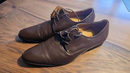 Elegante Herrenschuhe, braun Gr.41-42 (Kunstleder)