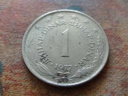 YOUGOSLAVIE  1  Dinar  1977
