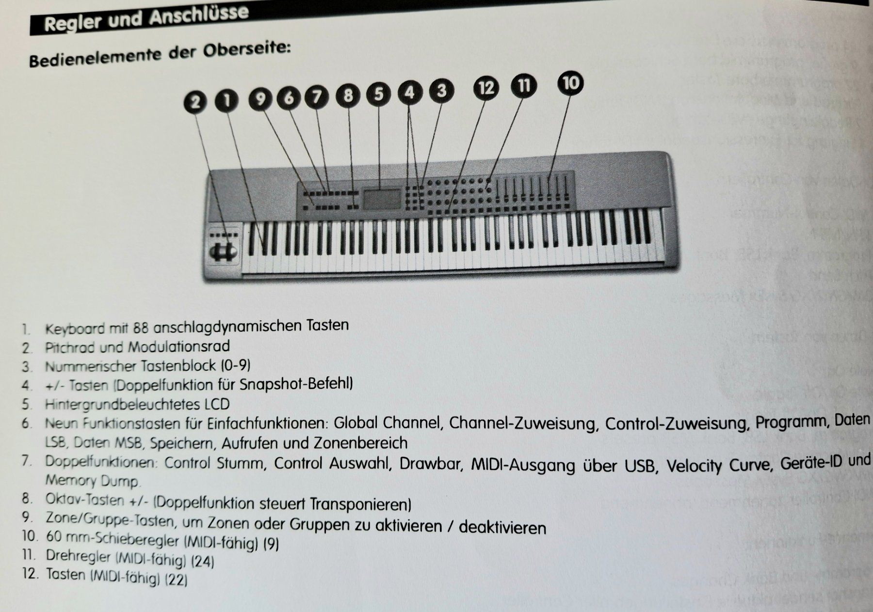 M-Audio Instruments de musique: M-Audio Keystation 88 Pro, Midi-Controller – D'occasion à Laupersdorf par Morlok 8