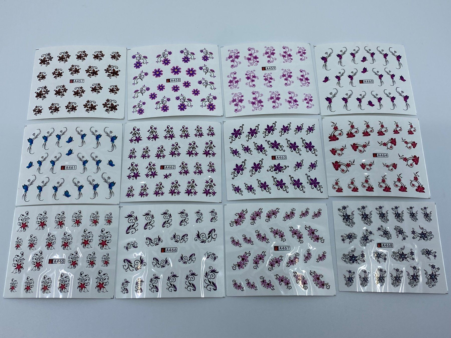 Aufkleber: 12 Bögen mit Wassertransfer Aufkleber No 7 – Neu (gemäss Beschreibung) aus Langwiesen von rtWebshop