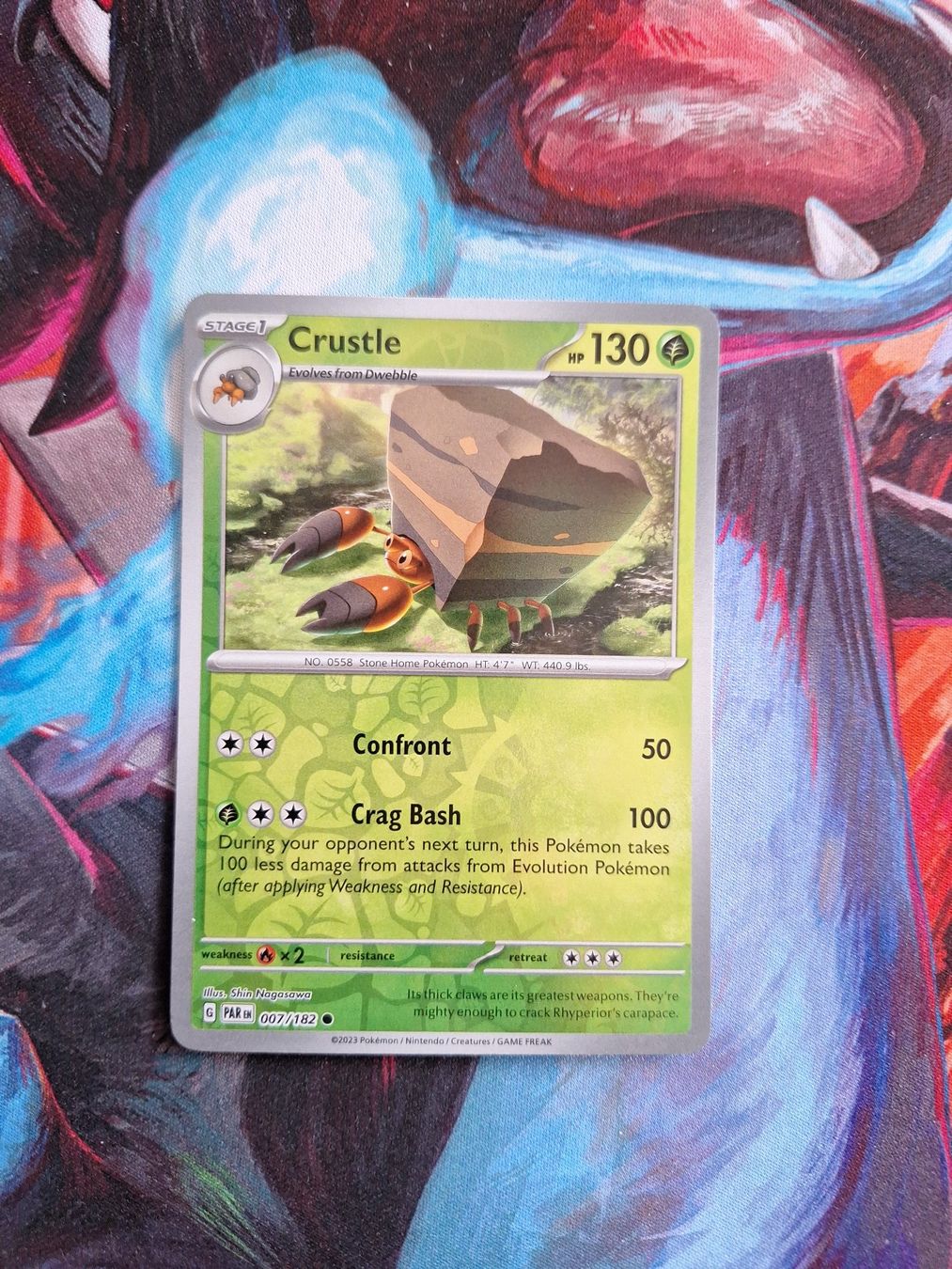 Pokémon Carte collezionabili: Crustle - Reverse Holo - Pokemon Paradox Rift – Usato da Altstätten SG venduto da GGsGameshop