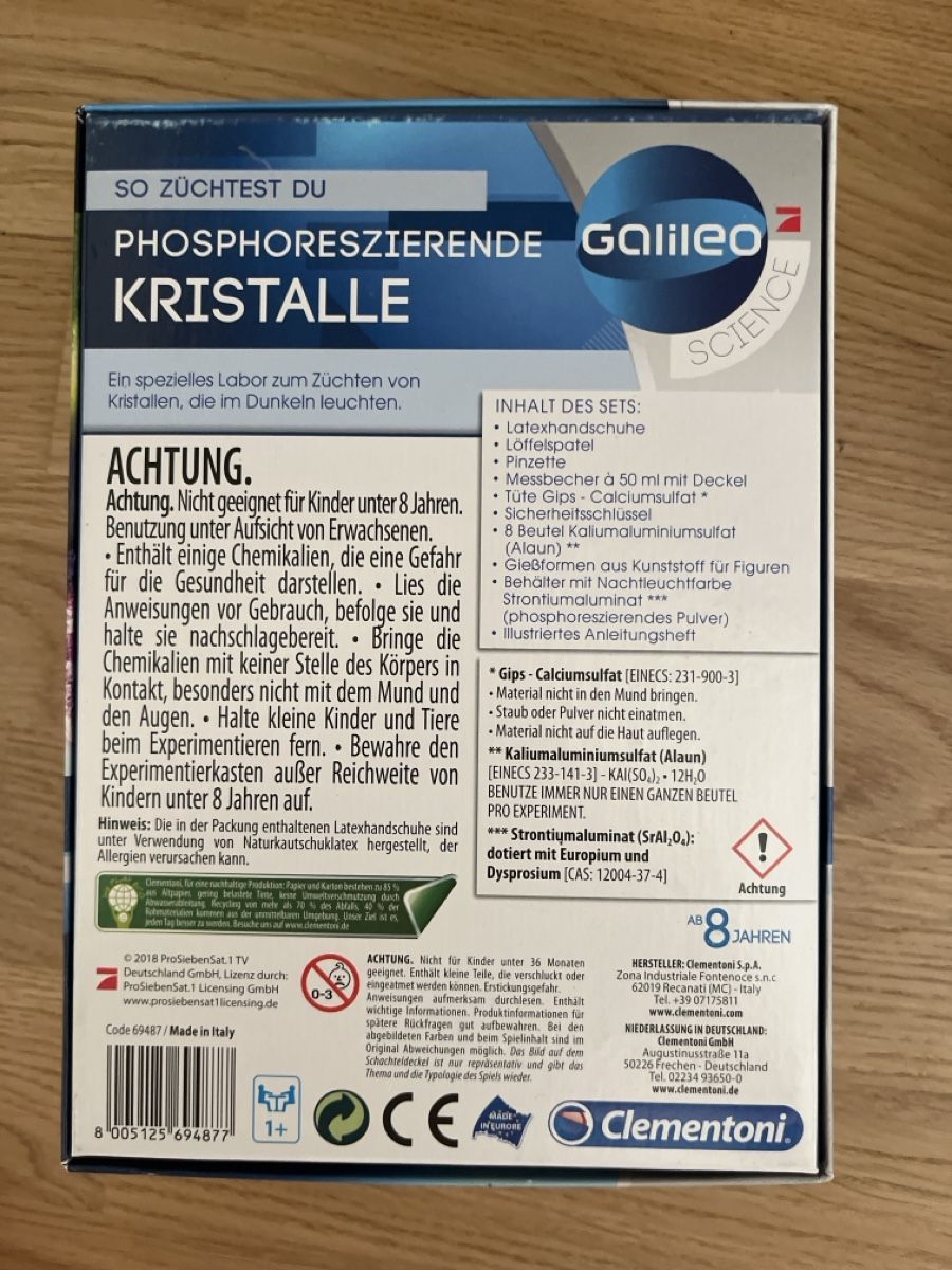 Bastelsets: Phosophoreszierende Kristalle  – Neu und originalverpackt aus Oberdorf SO von retowolf 1