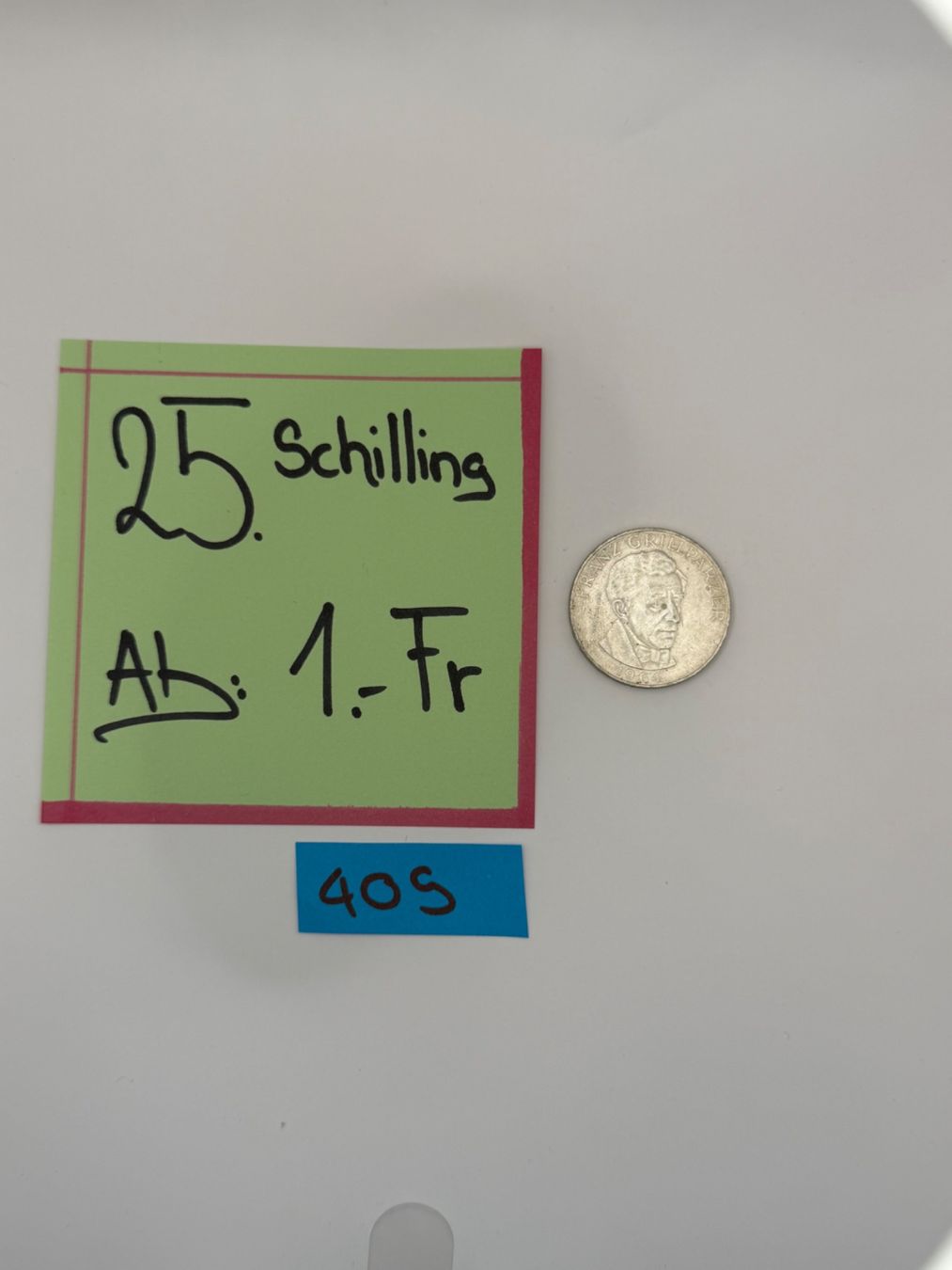 Tutti le monete: 25 Schilling Ab: 1.- Fr. – Usato da Engi venduto da kasi09