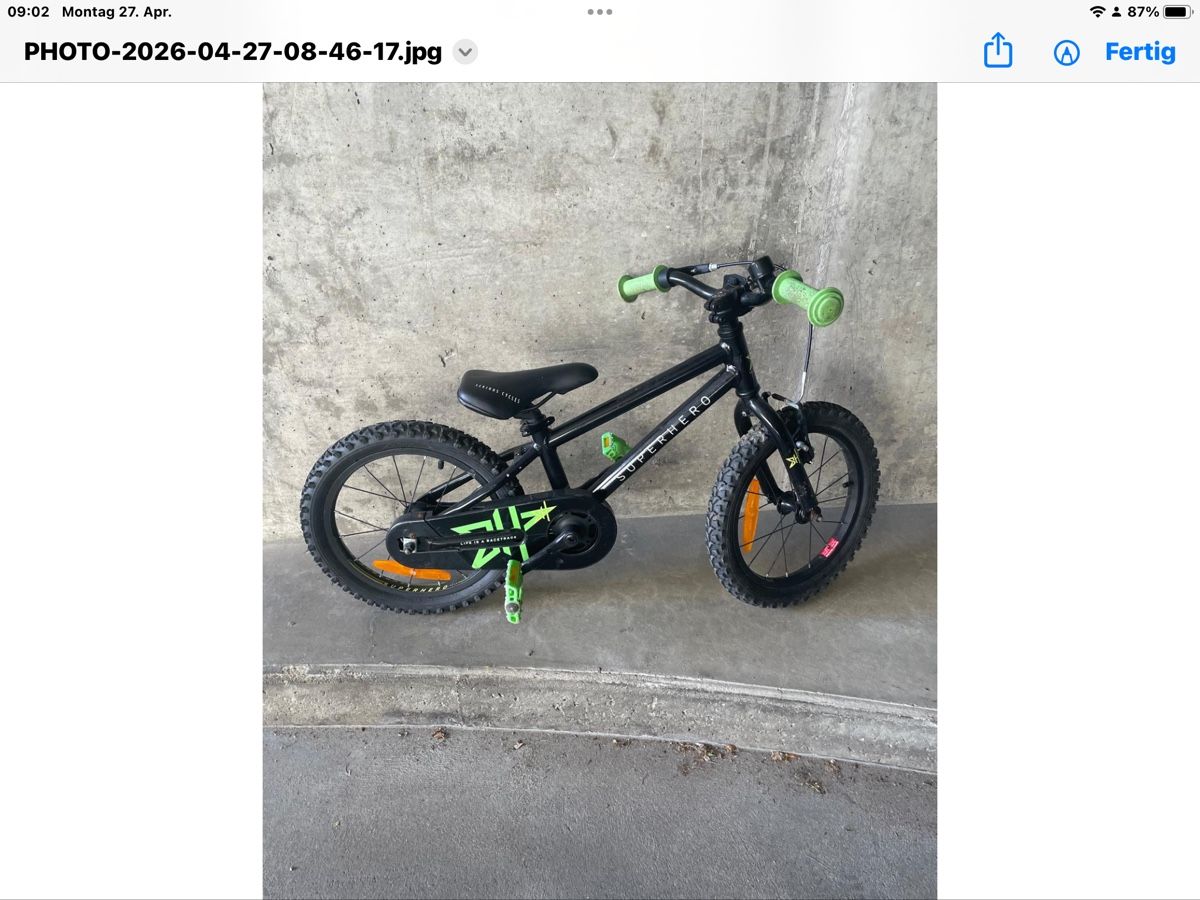 Biciclette: Kindervelo  SUPERHERO  Bikes 16 Zoll – Usato da Urtenen-Schönbühl venduto da Relis60 3