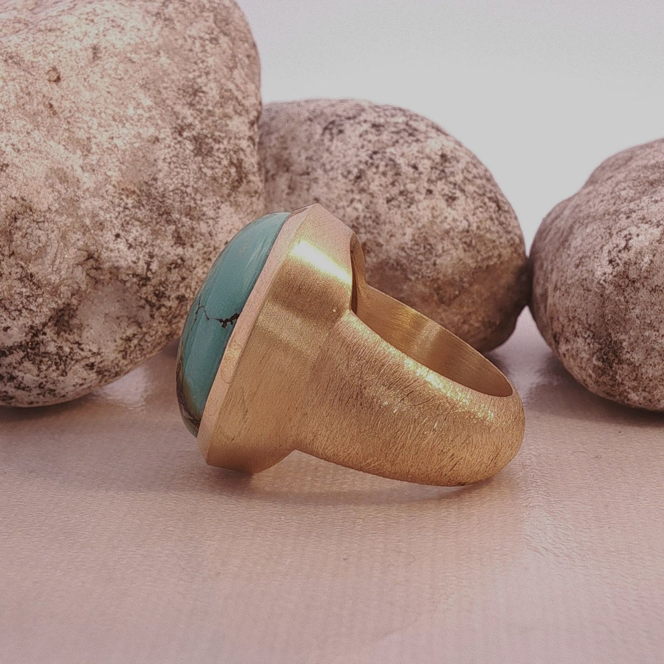 Olga Ribler Ringe: Statement Silber Ring 925 mit Türkise Grösse 53 – Neu (gemäss Beschreibung) aus Luzern von Schmuckoutlet 5
