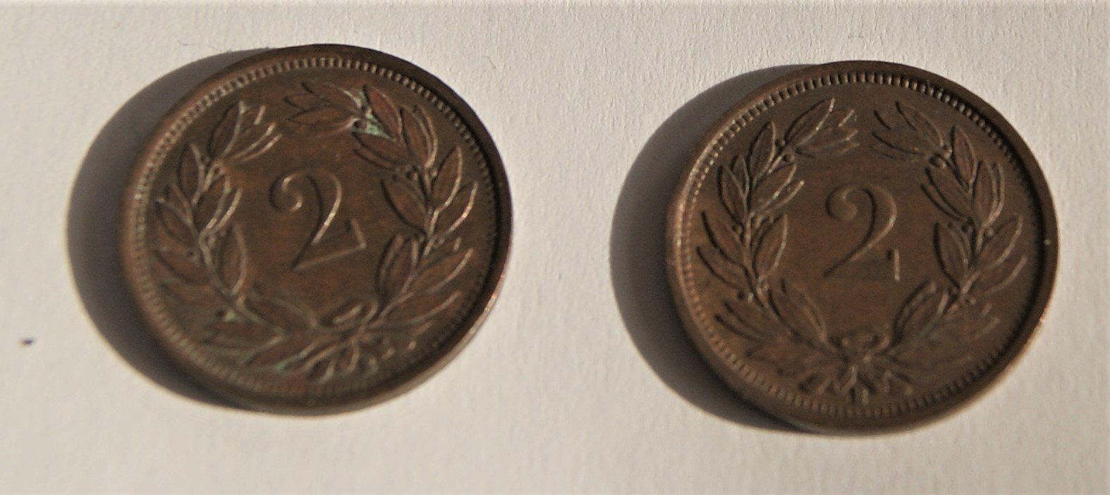Tutti le monete: 2 x 2 RAPPEN-STÜCKE  1931/1941 – Usato da Stadel venduto da Wald100 2