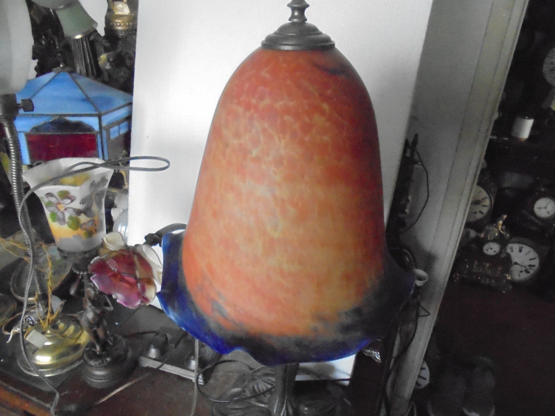 Lampade: Alte, grosse Tischlampe ca. 1950-60 – Usato da Camorino venduto da Hunpete 6