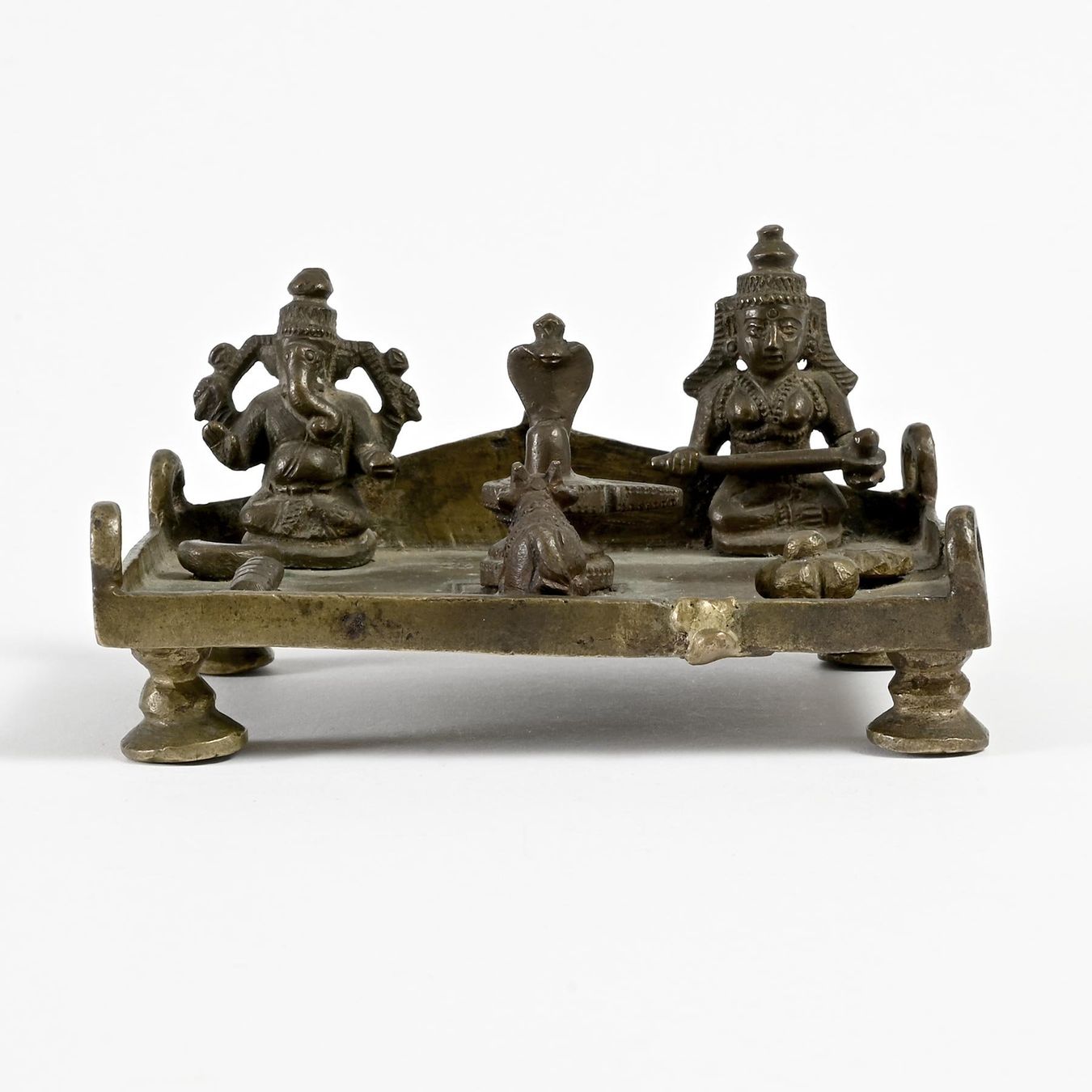 Sculture & Statue: Antiker Bronze Miniatur Altar, Indien – Usato da Bern venduto da chamunda 1