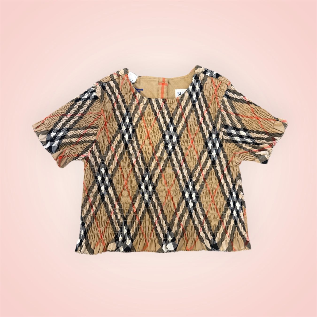 Burberry Camicette, T-shirt & Top: Burberry Kinder Bluse, Grösse 12M, kariert – Nuovo e nell'imballaggio originale da Lachen SZ venduto da HelvetiaLuxury