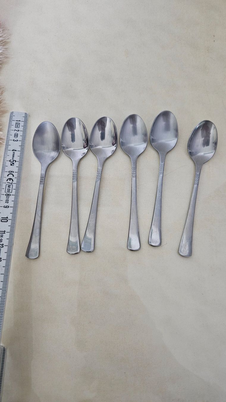 Löffel: 6 cucchiaini in acciaio inox – Gebraucht aus Melano von H-Sara 1