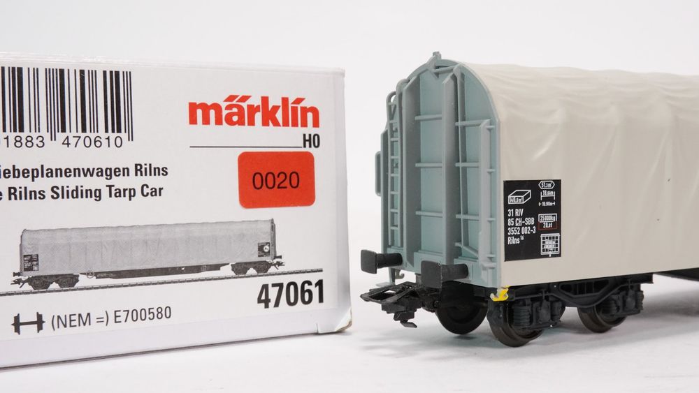c4 Märklin 47061 SBB Schiebeplanenwagen Rilns (20) (Gebraucht) in ...