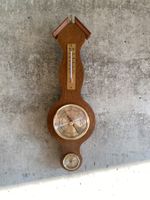 Vintage Barometer, Thermometer und Hygrometer aus Holz