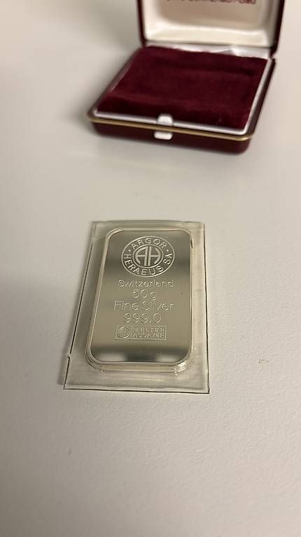 Metalli preziosi: Silberbaren - 50g - AMAG – Usato da Abtwil SG venduto da Lipol 2