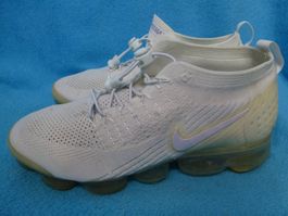 NIKE VAPORMAX SNEAKER WEISS GR 44 STOFF 1 X GETRAGEN TURNSCH