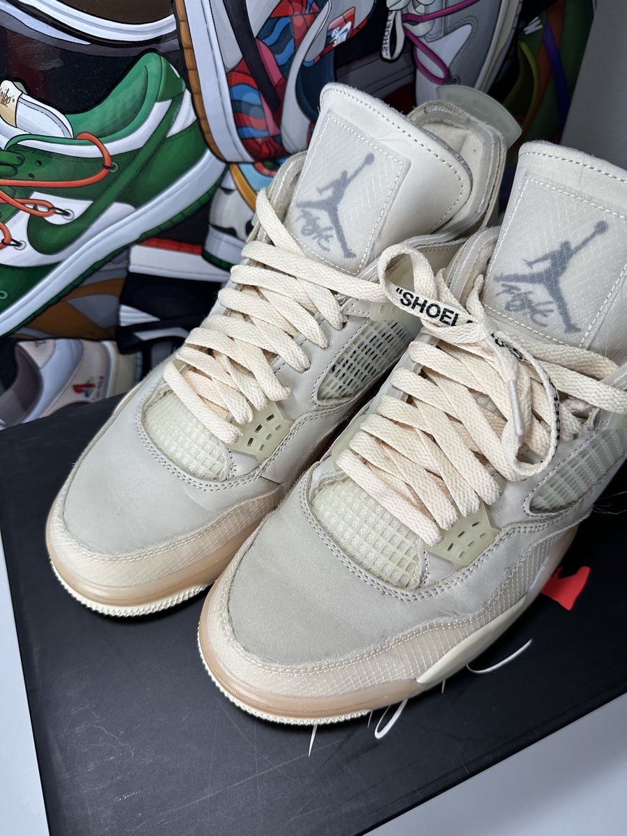 Off-White Scarpe da uomo: Jordan 4 OFF-WHITE Sail, Gr. 42.5 – Usato da Freidorf TG venduto da kickznlacez 7