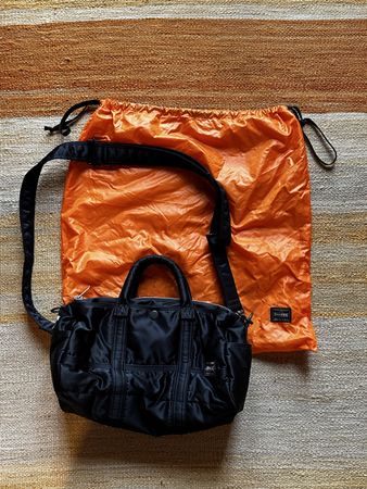 New Porter by Yoshida Kaban Duffel Black Side Bag
