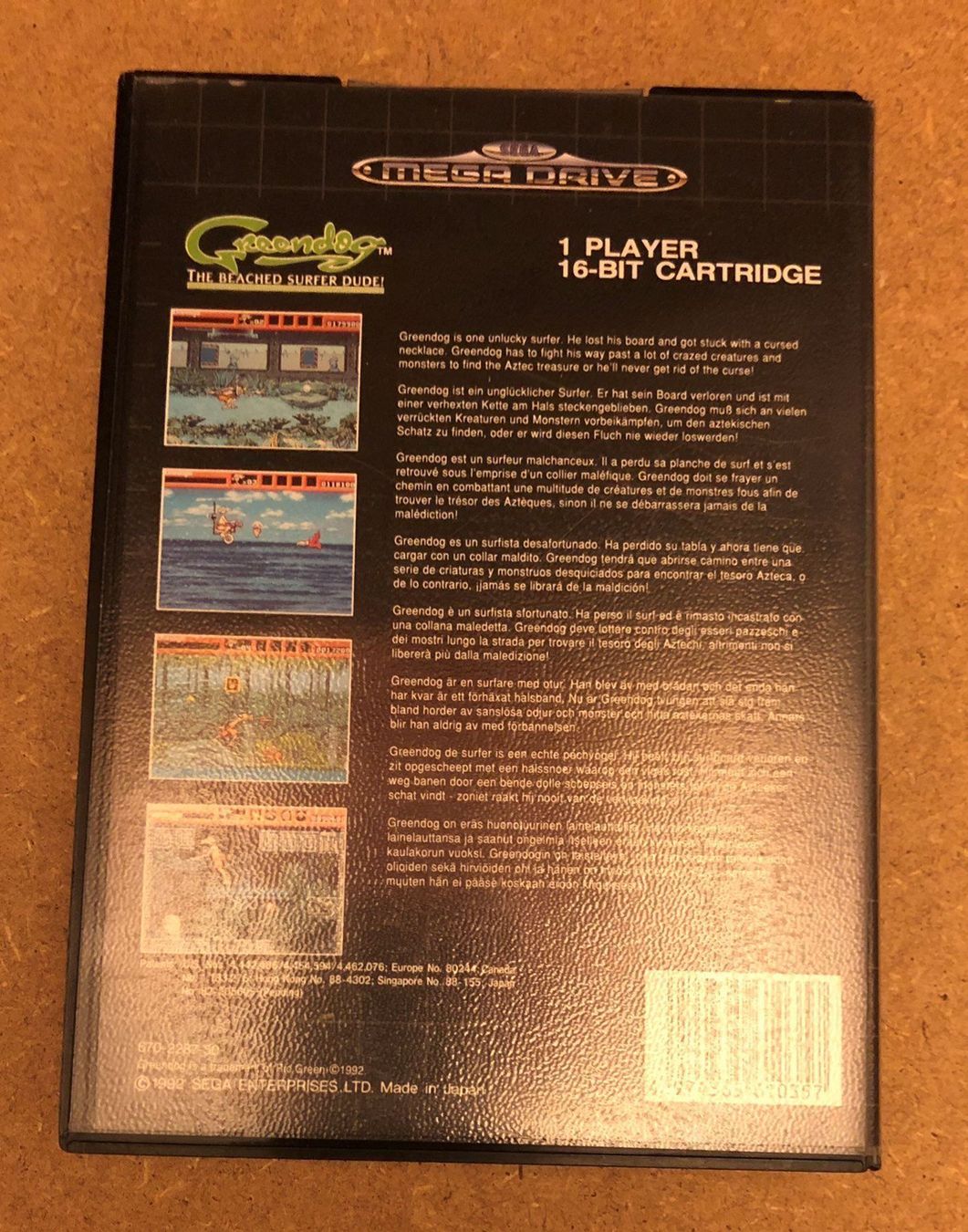 Sega Spiele: Greendog für Sega Mega Drive – Gebraucht aus Kestenholz von Mad18 1
