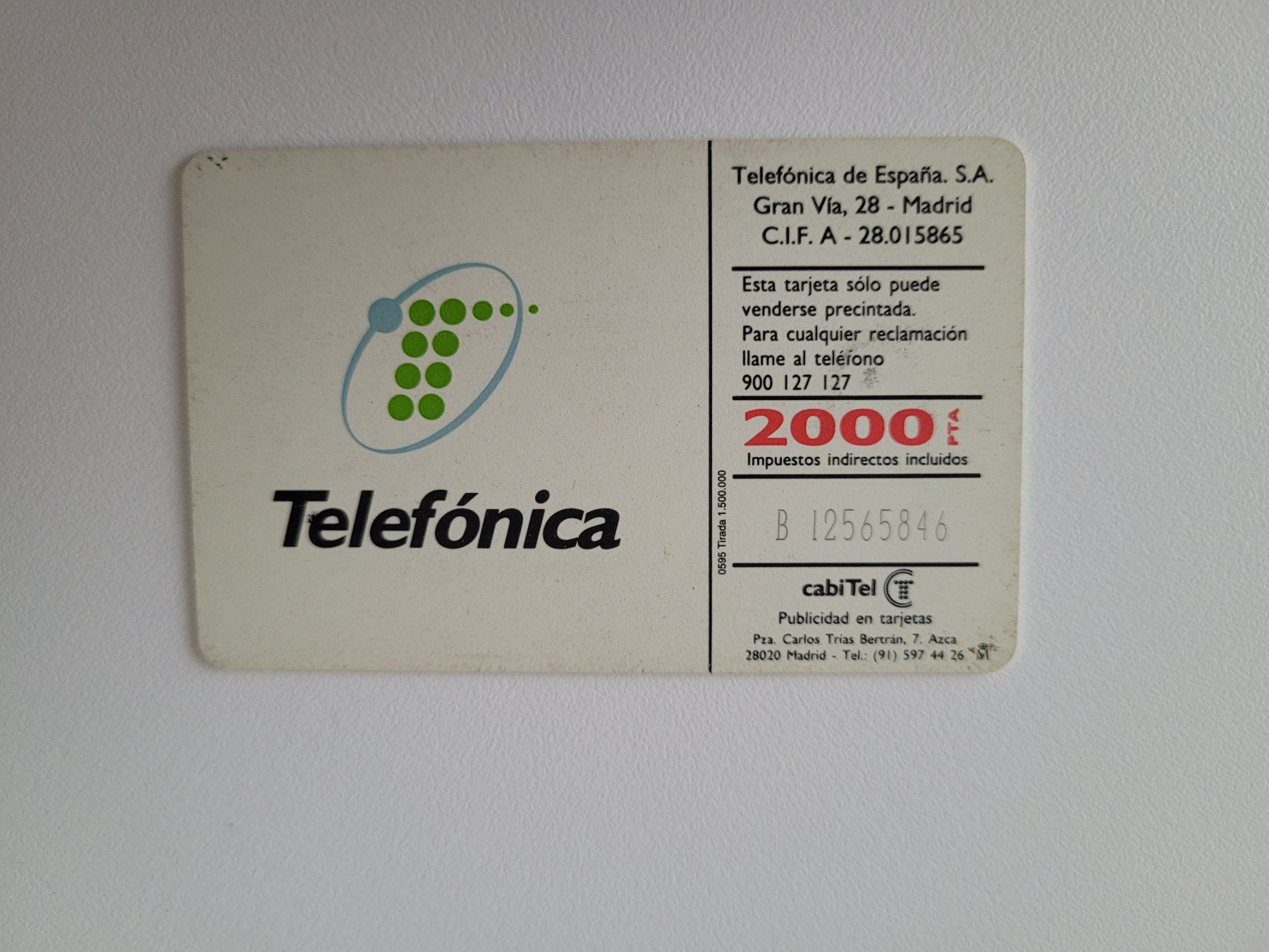 Telefon- & Taxkarten: Telefonkarte Spanien – Gebraucht aus Inwil von Flower2325 1