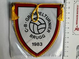 Vintage Fanion/Wimpel C-B-GRÜMPELTURNIER 1983 BRUGG