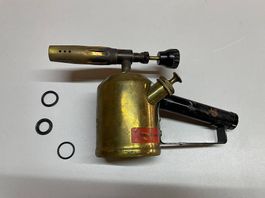 Antike Lötlampe / Bunsenbrenner