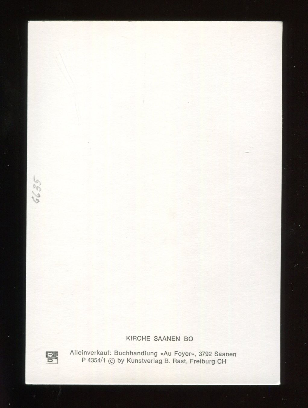 Cartoline postali: Saanen, Kirche – Usato da Aarau venduto da Elmaar41 1