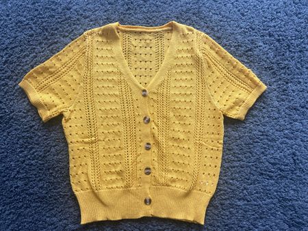 Feinstrick-Cardigan, Strickjacke Grösse S🧡