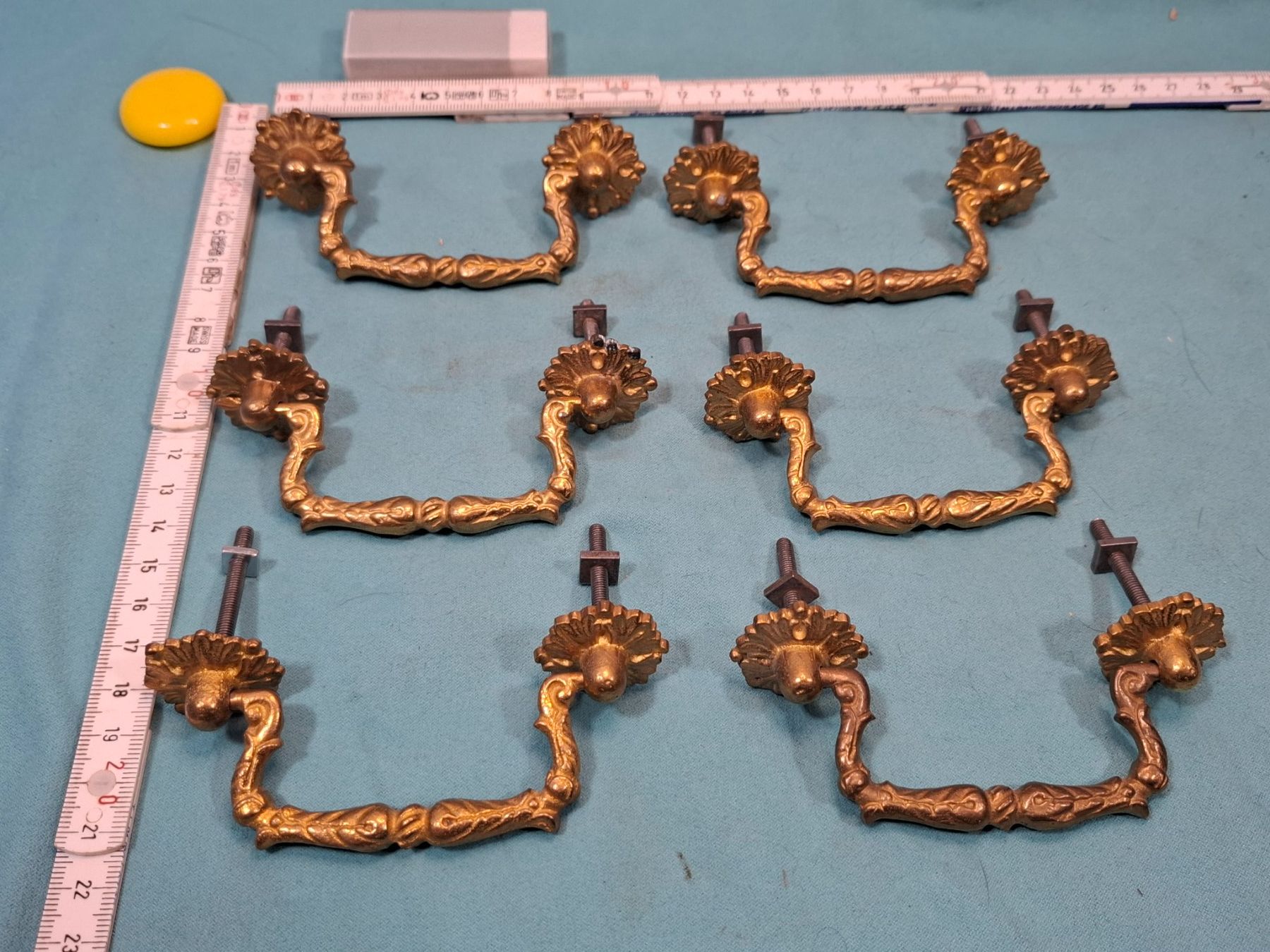 Ferramenta: 6 schöne Möbel Fall Griffe, Messing (4077#MBS3) – Nuovo (secondo la descrizione) da Baar venduto da rocca268 9