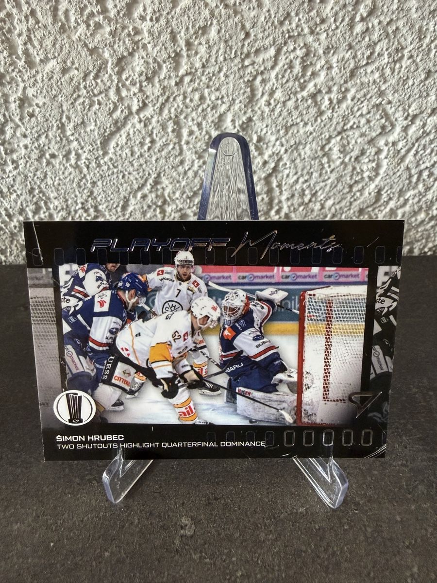 Sportzoo Cartes à collectionner: Simon Hrubec - Playoffs Moments – Neuf avec emballage d'origine à Réchy par Leeroy1998