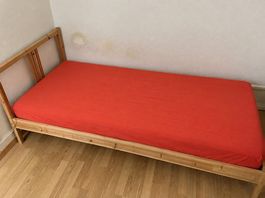 Einzelbett mit Holzrahmen (Selbst Abholen)  CHF 5