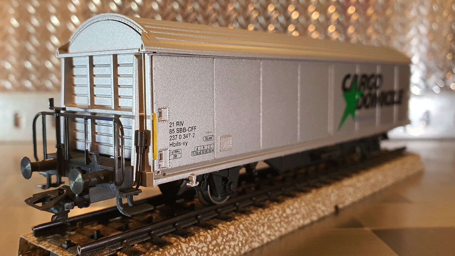 Märklin Modellini di ferrovie: MÄRKLIN H0 GÜTERWAGEN CARGO DOMIZIL   – Usato da Männedorf venduto da Modellbau-wyss 1
