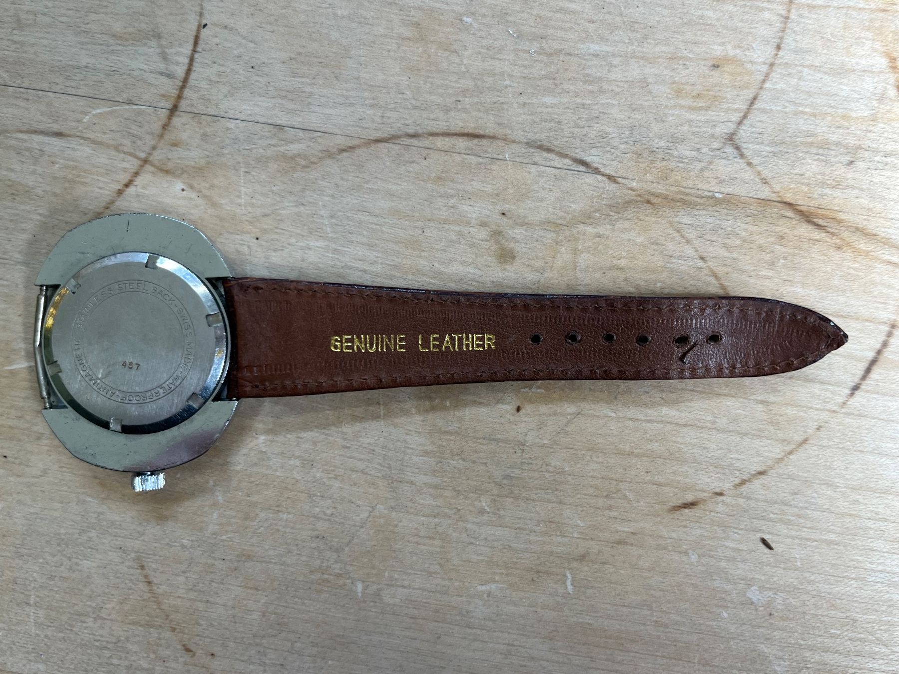 Orologi: Erg Automatic Uhr defekt + neues Lederarmband – Usato da Otelfingen venduto da Yossi-68 3