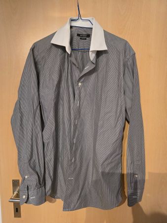 NAVYBOOT Slim Line Herrenhemd Gr. 42 gestreift