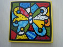 Romero Britto "Butterfly", hitzebeständiger Topfuntersetzer