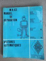Oldtimer Renault Werkstatthandbuch M.R.63 Automatik Getriebe