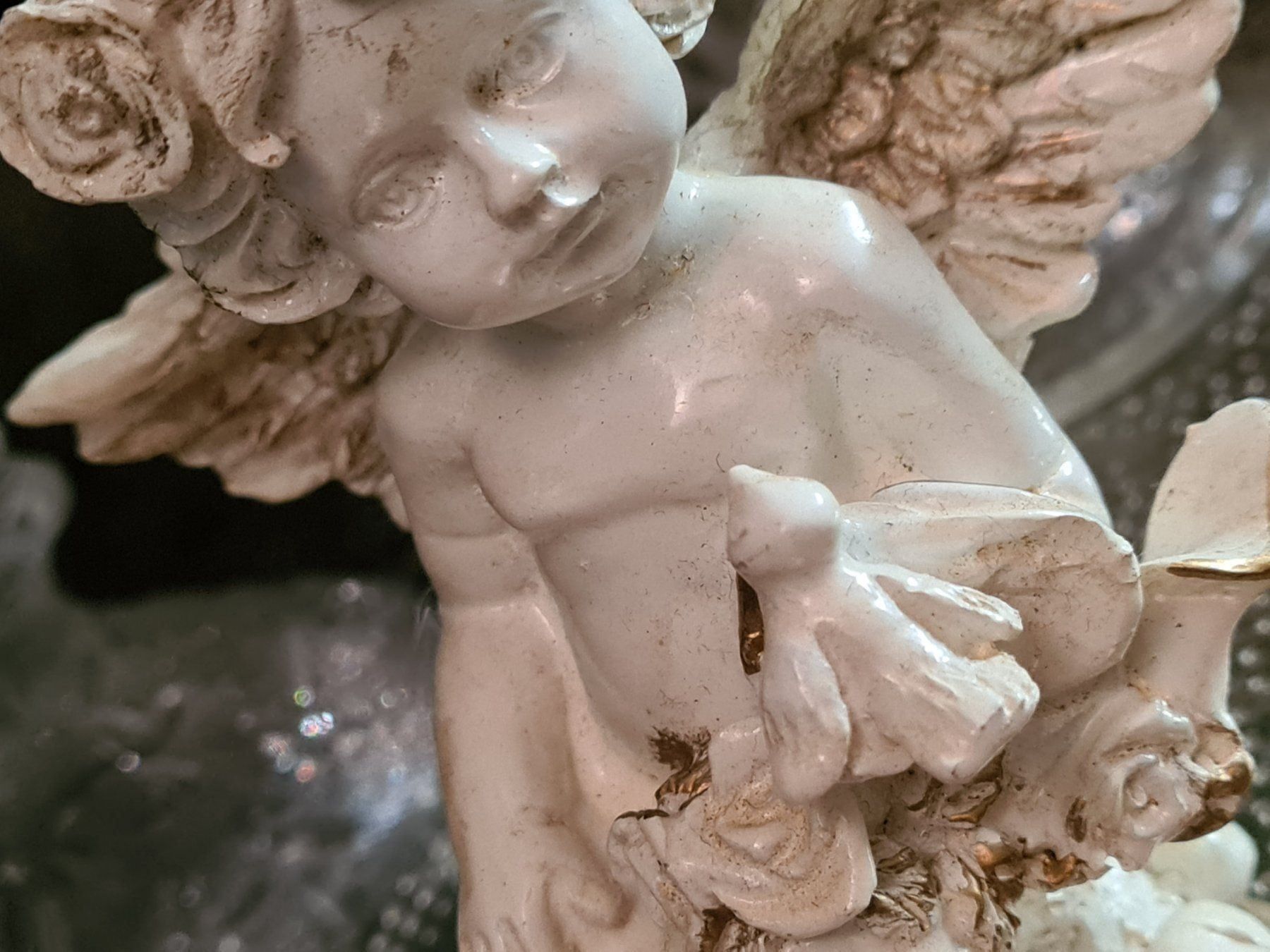 Figuren: Wunderschöner spezieller Rosen Engel – Gebraucht aus Amriswil von kleindeko 4