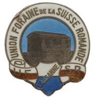Union Foraine de la Suisse Romande Lausanne Silber emaillier