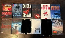 Diverse Bücher Krimi/Thriller 10 Stück