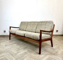 Mid Century danish teak Sofa by Ole Wanscher inkl. Neubezüge